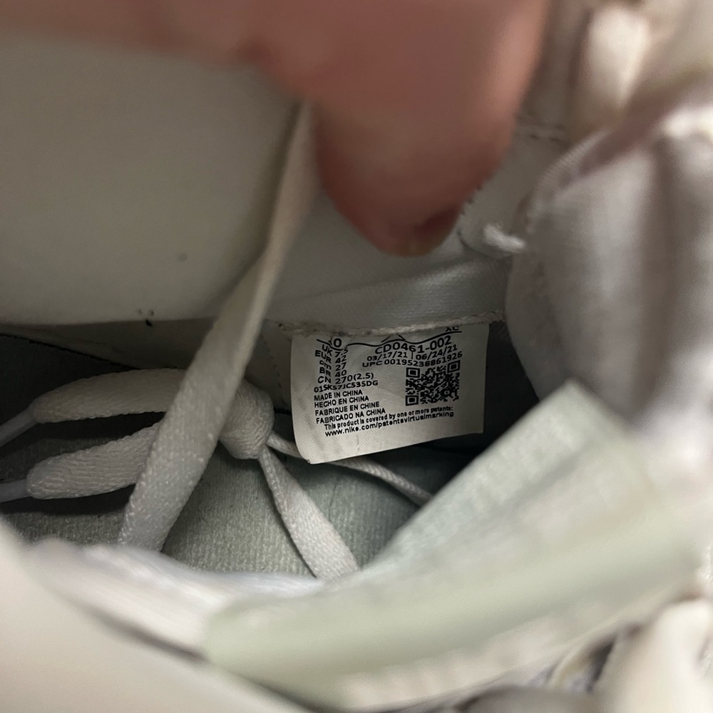 Women's White and Cream High-Top Sneakers - Picture 14 of 14